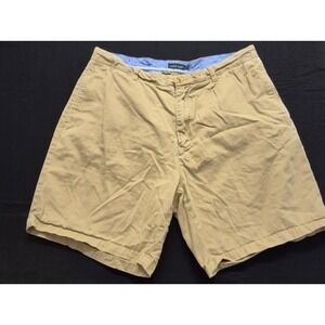 Southern Marsh men's khaki chino shorts sz 36 flat front pockets preppy Cotton